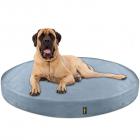 Deluxe Orthopedic Memory Foam ROUND Dog Bed - JUMBO XL - Grey