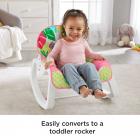 Fisher-Price Infant-To-Toddler Rocker, Teal Safari with Removable Bar