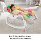 Fisher-Price Infant-To-Toddler Rocker, Teal Safari with Removable Bar