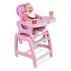 Badger Basket Envee Baby High Chair with Playtable Conversion - Blue/Orange