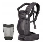 Blooming Baby Black Airflow Carrier with Gray Infant Insert