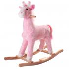 Penny the Pink Giraffe Plush Rocking Horse Animal Ride On Toy by Happy Trails