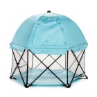 Regalo 6 Panel Foldable and Portable Play Yard with Carrying Case and Full UV Canopy, Aqua