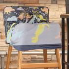 On the Goldbug 2-in-1 Shopping Cart Cover and High Chair Cover, Dino Print