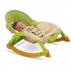 Fisher-Price Newborn-To-Toddler Portable Rocker, Green & Orange