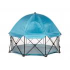 Regalo 8 Panel Foldable and Portable Play Yard with Carrying Case and Full UV Canopy, Teal