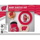 NCAA Wisconsin Real Wood Baby Rattles (2-Pack) by MasterPieces