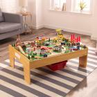 KidKraft Adventure Town Railway Train Set & Table with EZ Kraft Assembly™ with 120 accessories included