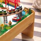 KidKraft Adventure Town Railway Train Set & Table with EZ Kraft Assembly™ with 120 accessories included