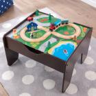 KidKraft 2-in-1 Activity Table with Board - Espresso with 230 accessories included