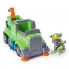 PAW Patrol Ultimate Rescue - Rocky’s Ultimate Rescue Recycling Truck with Moving Crane and Flip-open Ramp, for Ages 3 and Up