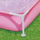 Summer Waves 4' Rectangular Plastic/Metal Frame Pool, Pink
