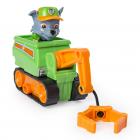 PAW Patrol Ultimate Rescue, Rocky’s Mini Crane Cart with Collectible Figure for Ages 3 and Up
