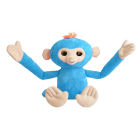 Fingerlings HUGS - Boris (Blue) - Advanced Interactive Plush Baby Monkey Pet - by WowWee
