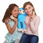 Fingerlings HUGS - Boris (Blue) - Advanced Interactive Plush Baby Monkey Pet - by WowWee