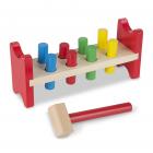Melissa & Doug Deluxe Wooden Pound-A-Peg Toy With Hammer