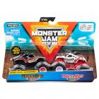 Monster Jam, Official Monster Mutt Rottweiler vs. Monster Mutt Dalmatian Die-Cast Monster Trucks, 1:64 Scale, 2 Pack