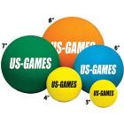 US-Games Uncoated Economy Foam Balls, 4"
