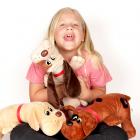 Pound Puppies Classic Plush - Wave 1 - Light Brown with Black