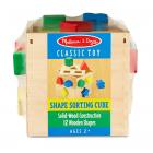 Melissa & Doug Shape Sorting Cube Classic Wooden Toy (Developmental Toy, Easy-to-Grip Shapes, Sturdy Wooden Construction, 12 Pieces)