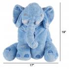 Elephant Stuffed Animal Toy- Plush, Soft Animal Pillow Friend for Infants, Toddlers, Boys, Girls and Adults by Happy Trails (Pink)