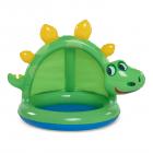 Summer Waves Round Inflatable Dinosaur Baby Pool, Green