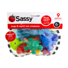 Sassy Snap & Squirt Sea Creatures Bath Toy, 9 Pack