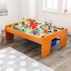 KidKraft Ride Around Town Train Set & Table with 100 accessories included