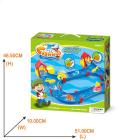 AquaPark fishing game water playset with 2 orange fish, 2 shark, 2 dolphin, 1 ship and more!!