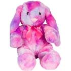 Kellytoy Easter 15 inch Pink Sitting Tie Dye Long Ear Bunny Plush