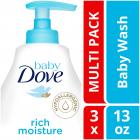 Baby Dove Rich Moisture Tip to Toe Wash, 13 oz, 3 count