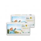 Eco by Naty Premium Disposable Diapers for Sensitive Skin, Size 4, 2 packs of 44, 88 Diapers