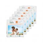 Eco by Naty Premium Disposable Diapers for Sensitive Skin, Size 5, 6 packs of 22, 132 Diapers