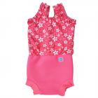 Happy Nappy Diaper Swimsuit Pink Blossom Small 0-4 Months