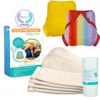 Tidy Tots Hassle Free 4 Diaper Essential Set with Rainbow and Marigold Covers