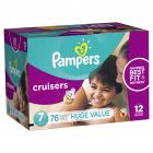 Pampers Cruisers Diapers Size 7 76 count
