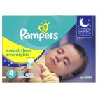 Pampers Swaddlers Overnights Diapers Size 4 62 Count