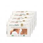 Eco by Naty Premium Disposable Diapers for Sensitive Skin, Size Newborn, 4 packs of 25, 100 Diapers