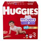 HUGGIES Little Movers Plus Diapers, Size 3 (7-13 kg)