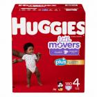 Diapers HUGGIES Little Movers Plus, Size 4 (9-17 kg)