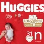 HUGGIES Little Snugglers Diapers, Size Newborn (2-4 kg)