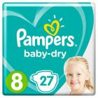 Pampers Baby-Dry Diapers Size 8 (17+Kg)