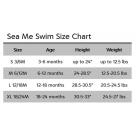 Sea Me Swim Newborn Baby Girls Reusable Swim Diaper