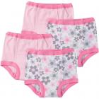 Gerber Reusable Training Pants Bundle, Flower, 4-pack, Girls