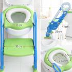 Adjustable Ladder Potty Toilet Trainer Safety Seat Chair Step Infant Toilet Training Non-slip Folding Seat