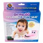 On the Go Inflatables Green Character Faced Soft Inflatable Travel Potty Training Seat