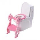 HURRISE Adjustable Foldable Toddler Toilet Training Seat Potty with Sturdy Non-Slip Ladder Step