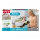 Fisher-Price 4-in-1 Sling Seat Convertible Baby Bath Tub, Green