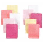 Little Treasure Luxuriously Soft Washcloths, 10 Pack, Pink Yellow