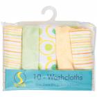 Spasilk 10 Pack Cotton Terry Washcloths